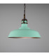 Matlock Dome Pendant Antique Brass Mint Turquoise-1