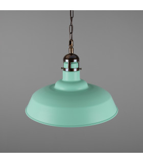 Matlock Dome Pendant Antique Brass Mint Turquoise-2