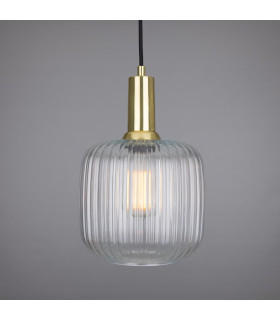 Nahla Pendant Polished Brass-1