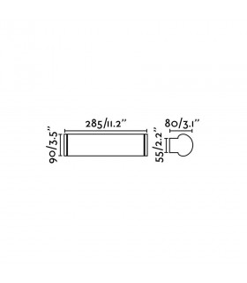 Bathroom LED Wall Lamp 9W 2700K IP44 - 2