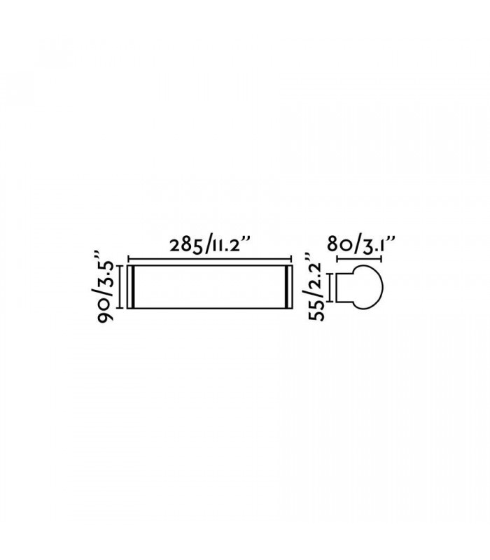 Bathroom LED Wall Lamp 9W 2700K IP44 - 2