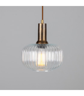 Nehir Dome Pendant Antique Brass-1