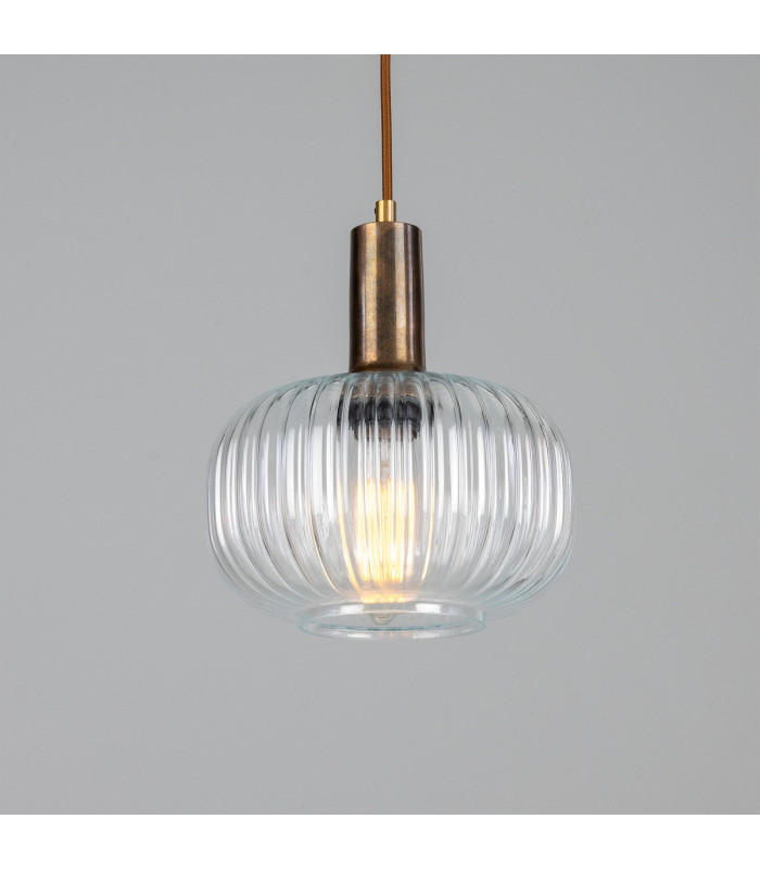 Nehir Dome Pendant Antique Brass-3