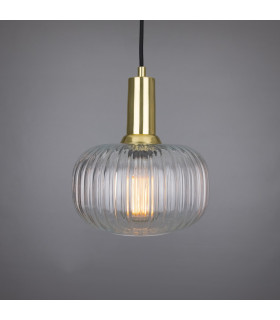 Nehir Dome Pendant Polished Brass-1