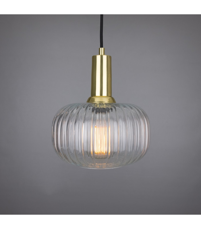 Nehir Dome Pendant Polished Brass-1