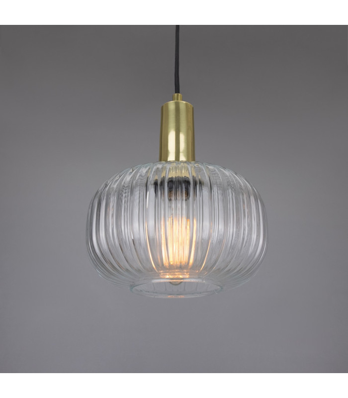 Nehir Dome Pendant Polished Brass-2