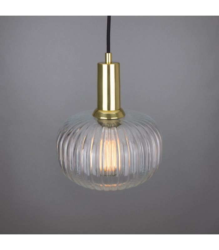 Nehir Dome Pendant Polished Brass-3