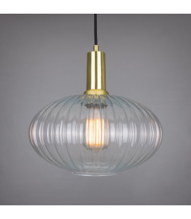 Neith Dome Pendant Polished Brass-1
