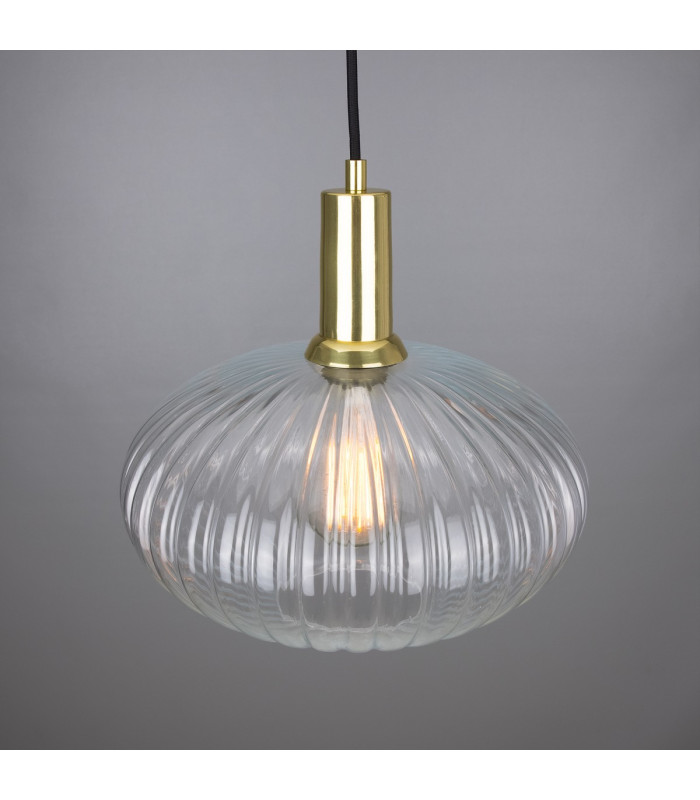 Neith Dome Pendant Polished Brass-3