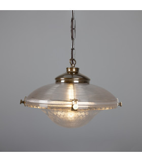 Ozark Dome Pendant Antique Brass-1