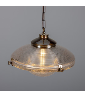 Ozark Dome Pendant Antique Brass-2