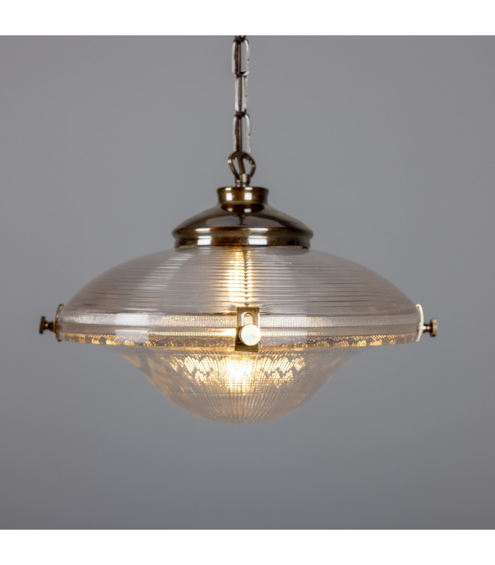 Ozark Dome Pendant Antique Brass-3
