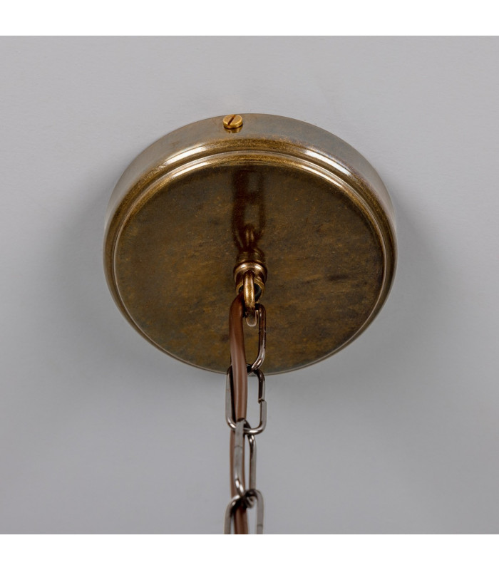 Ozark Dome Pendant Antique Brass-5