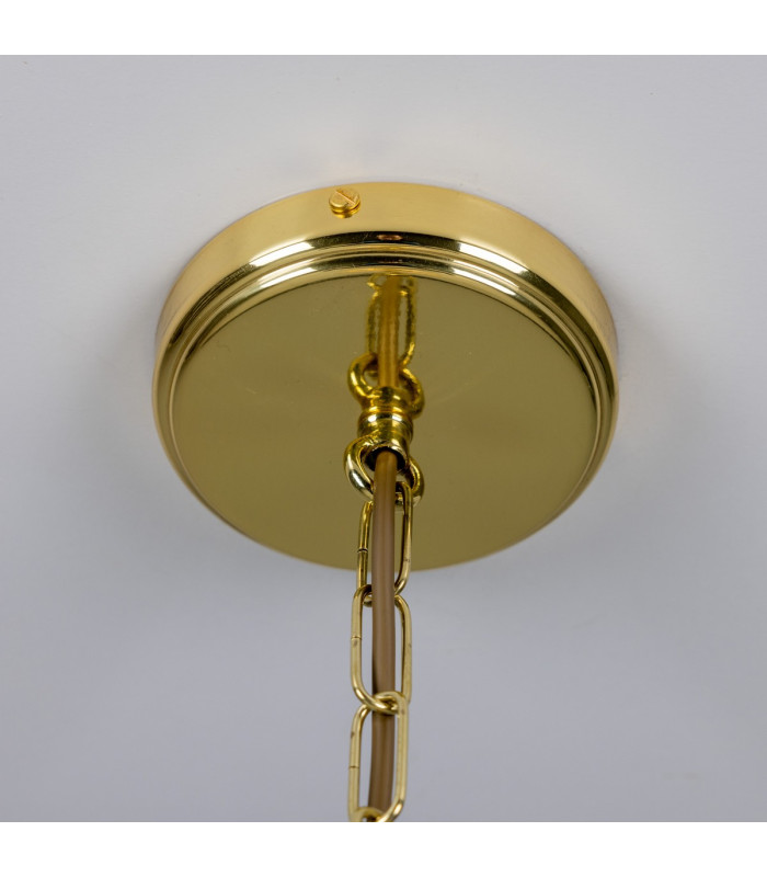 Ozark Dome Pendant Polished Brass-5