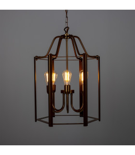 Portroe 6 Arm Lantern Bronze-1