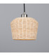 Manila Rattan Small Dome Pendant Antique Silver-1