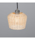Manila Rattan Small Dome Pendant Antique Silver-2
