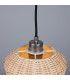 Manila Rattan Small Dome Pendant Antique Silver-4