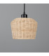 Manila Rattan Small Dome Pendant Matte Black-3
