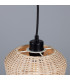 Manila Rattan Small Dome Pendant Matte Black-4