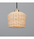 Manila Rattan Small Dome Pendant Satin Brass-1