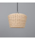 Manila Rattan Large Dome Pendant Antique Silver-1
