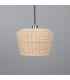 Manila Rattan Large Dome Pendant Antique Silver-3