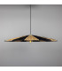 Vernon Raffia Dome Pendant Polished Brass-1