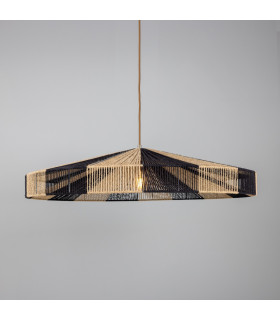 Vernon Rope Dome Pendant Antique Brass-1