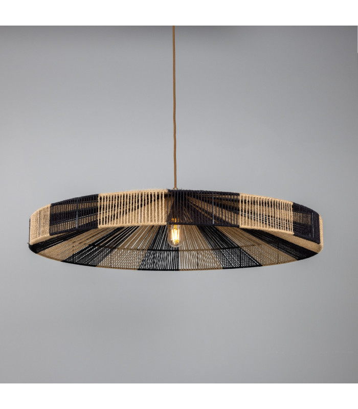 Vernon Rope Dome Pendant Antique Brass-3