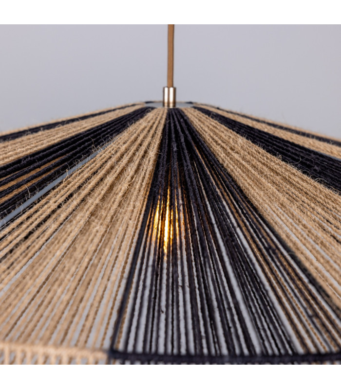 Vernon Rope Dome Pendant Antique Brass-5