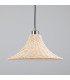 Savannah Rattan Large Dome Pendant Antique Silver-1