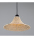 Savannah Rattan Large Dome Pendant Matte Black-3