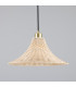 Savannah Rattan Large Dome Pendant Satin Brass-1