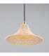 Savannah Rattan Large Dome Pendant Satin Brass-3