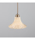 Savannah Rattan Small Dome Pendant Antique Brass-2