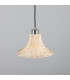 Savannah Rattan Small Dome Pendant Antique Silver-2