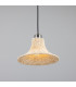 Savannah Rattan Small Dome Pendant Antique Silver-3