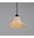Savannah Rattan Small Dome Pendant Matte Black-3