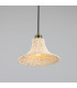 Savannah Rattan Small Dome Pendant Polished Brass-3