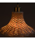 Savannah Rattan Small Dome Pendant Satin Brass-5