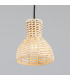 Malta Rattan Dome Pendant Polished Brass-3