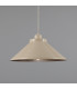 Rio Coloured Dome Pendant Light Antique Brass Vanilla Cream-1