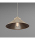 Rio Coloured Dome Pendant Light Antique Brass Vanilla Cream-2