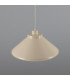 Rio Coloured Dome Pendant Light Antique Brass Vanilla Cream-3