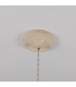Rio Coloured Dome Pendant Light Antique Brass Vanilla Cream-4
