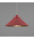 Rio Coloured Dome Pendant Light Antique Brass Antique Pink-1