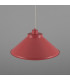 Rio Coloured Dome Pendant Light Antique Brass Antique Pink-3