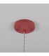 Rio Coloured Dome Pendant Light Antique Brass Antique Pink-4