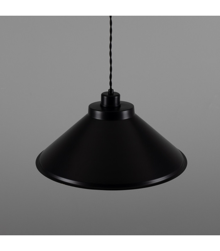 Rio Coloured Dome Pendant Light Antique Brass Matte Black-3